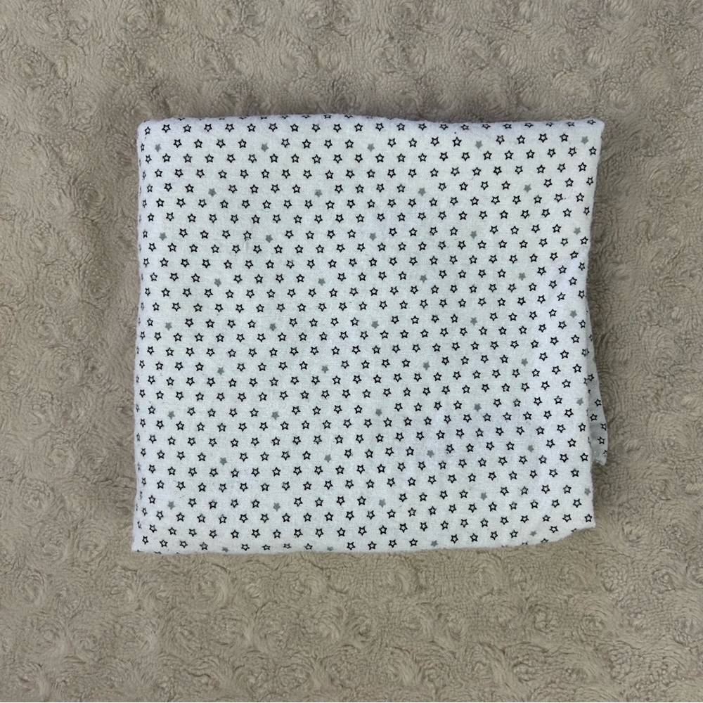 Simple Joys by Carter's Black White Gray Stars Baby Receiving Blanket Flannel